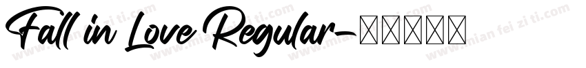 Fall in Love Regular字体转换